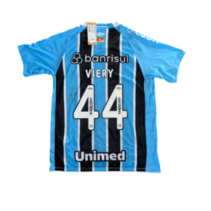 CAMISA DO GRÊMIO 2025 TRICOLOR N° 44 – G VIERY AUTOGRAFADA